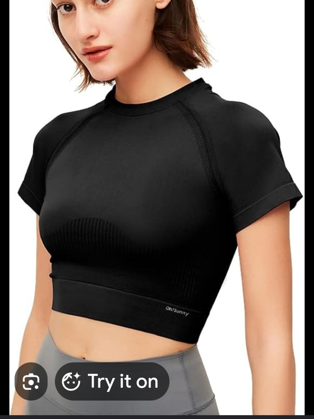 Black Joy Lab Seamless Crop Top